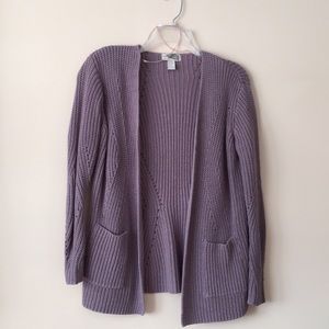 Lavender Knit Cardigan